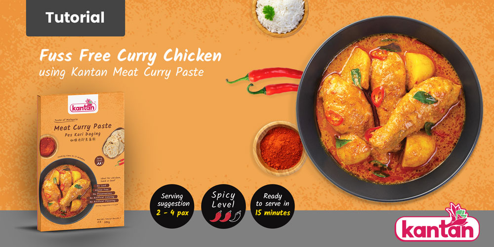 kantan curry chicken cooking tutorial